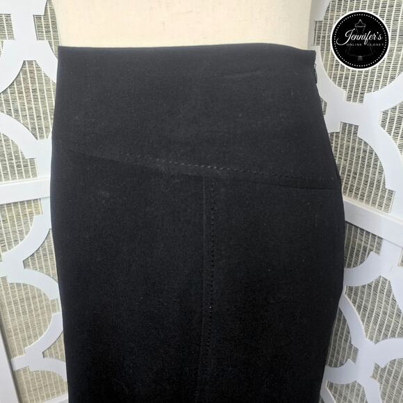 3/$30 D Studio Black Stitching Accent Side Zip Pencil Skirt Size 12 - Picture 3 of 9